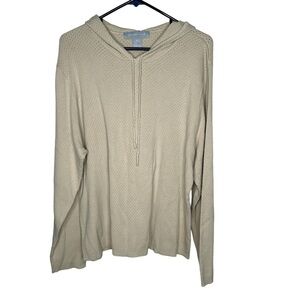 Modern Soul Women’s Ran Hooded Perforated Sweater Size 2X L/S